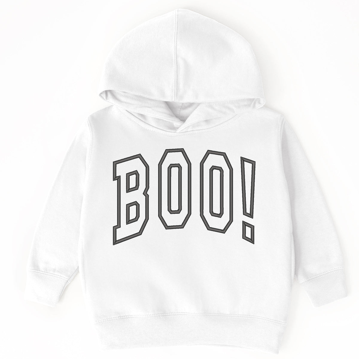 Embroidered Boo Arched - Toddler Hoodie