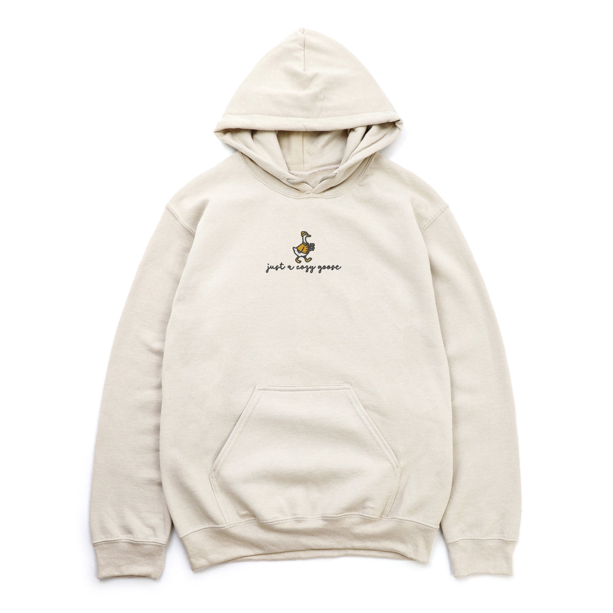 Embroidered Just A Cozy Goose - Women's Graphic Hoodie