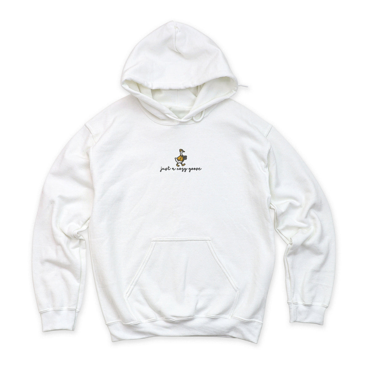 Embroidered Just A Cozy Goose - Women's Graphic Hoodie