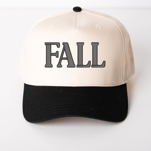 Embroidered Fall Bold - Women's Canvas Trucker Hat