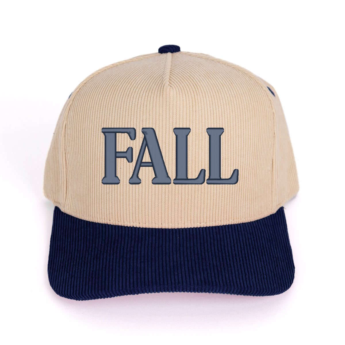 3D Puff Embroidered Fall Bold - Women's Corduroy Trucker Hat