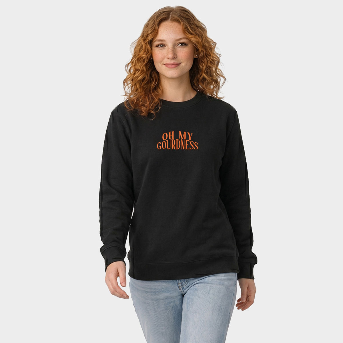Embroidered Oh My Gourdness - Women's Graphic Sweatshirt