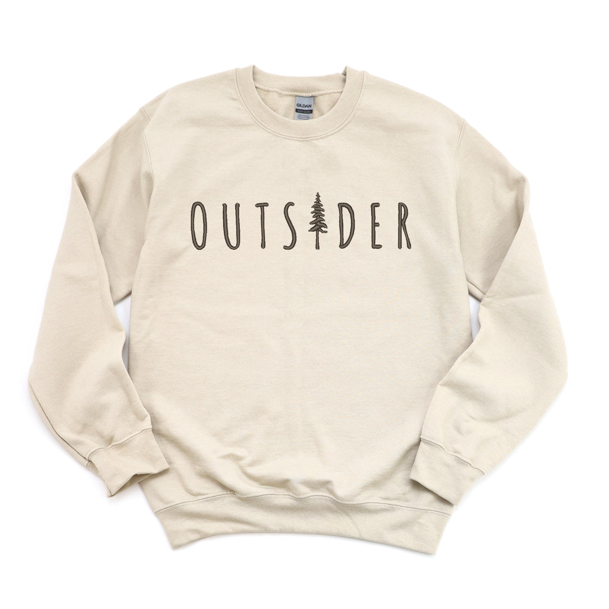 Embroidered Outsider Tree - Women's Graphic Sweatshirt