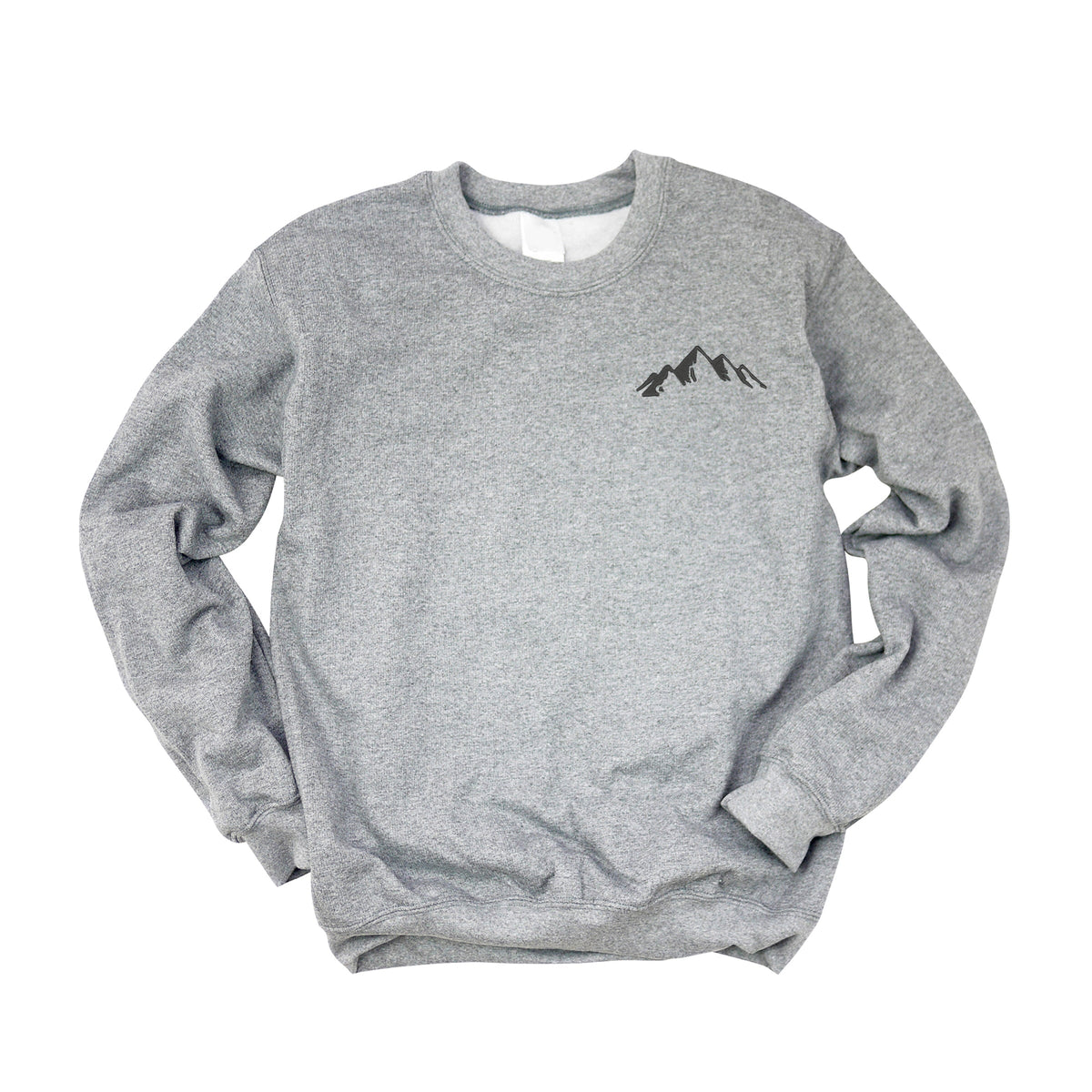 Embroidered Mountains Outline - Women's Graphic Sweatshirt