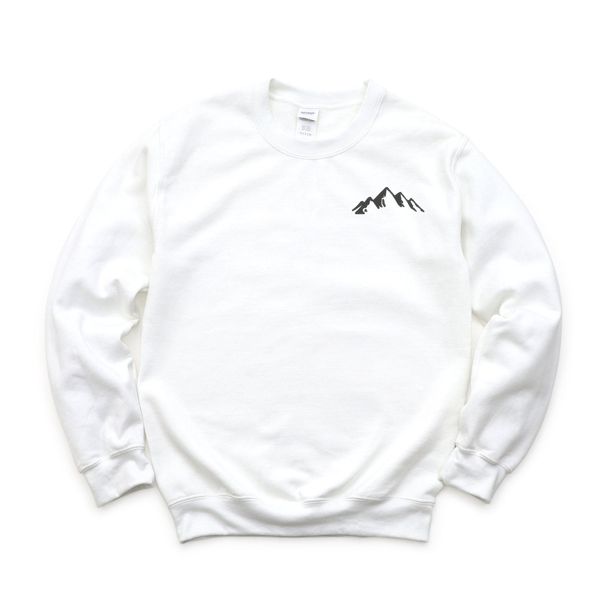 Embroidered Mountains Outline - Women's Graphic Sweatshirt