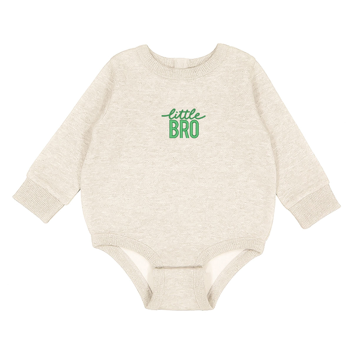 Embroidered Little Bro - Infant Fleece BodySuit