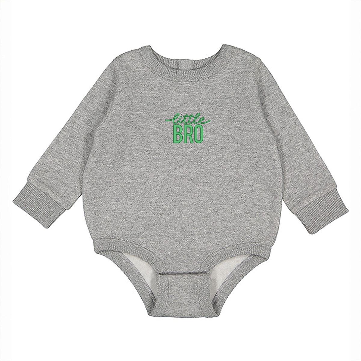 Embroidered Little Bro - Infant Fleece BodySuit