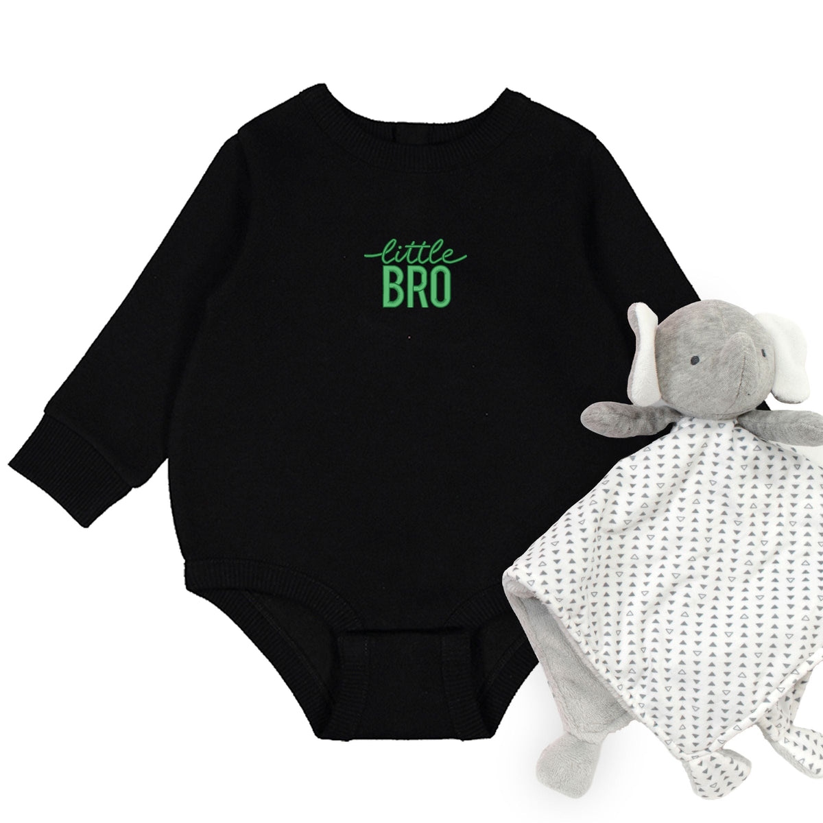 Embroidered Little Bro - Infant Fleece BodySuit
