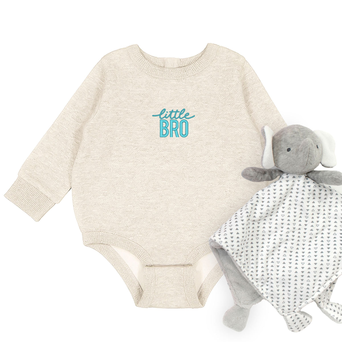 Embroidered Little Bro - Infant Fleece BodySuit