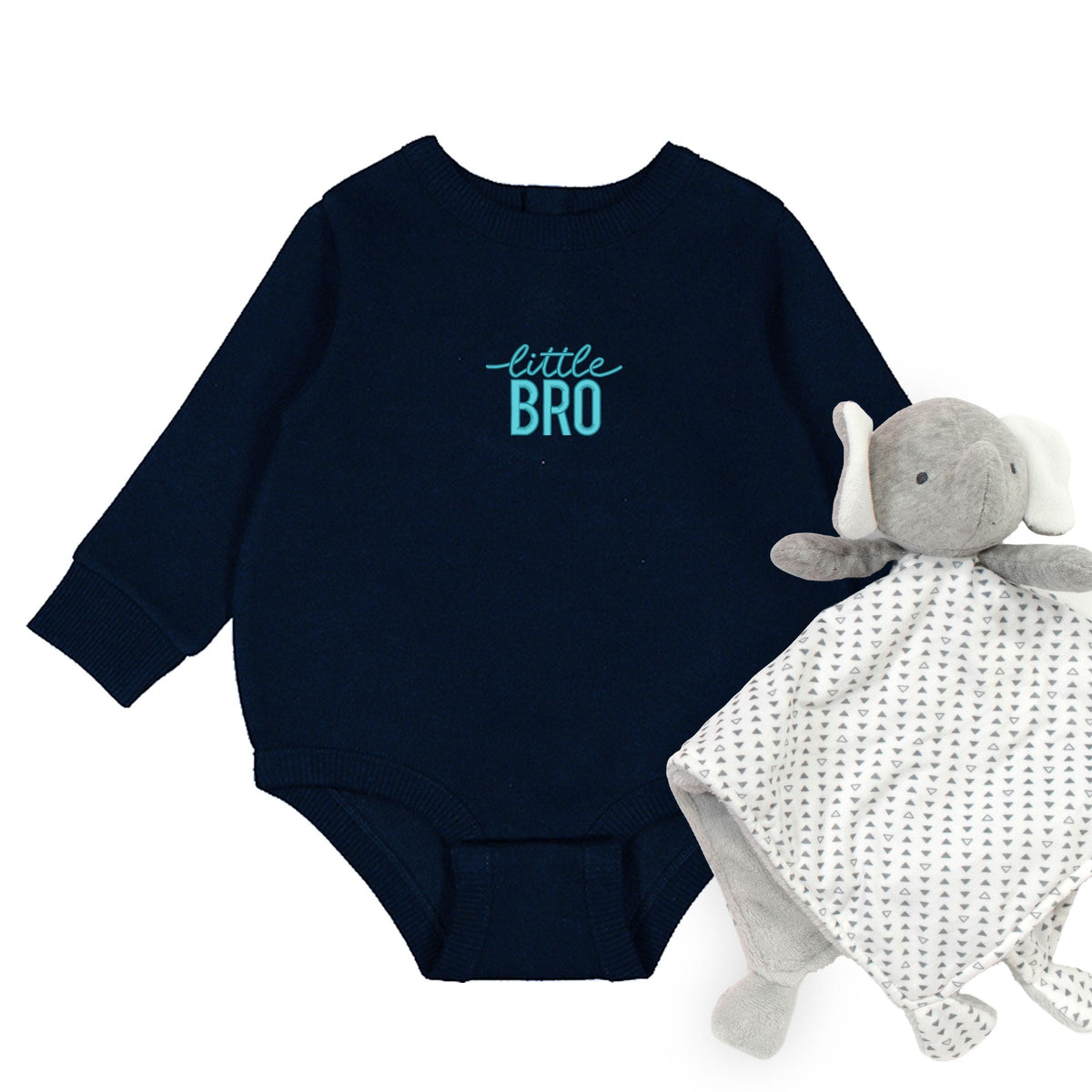 Embroidered Little Bro - Infant Fleece BodySuit