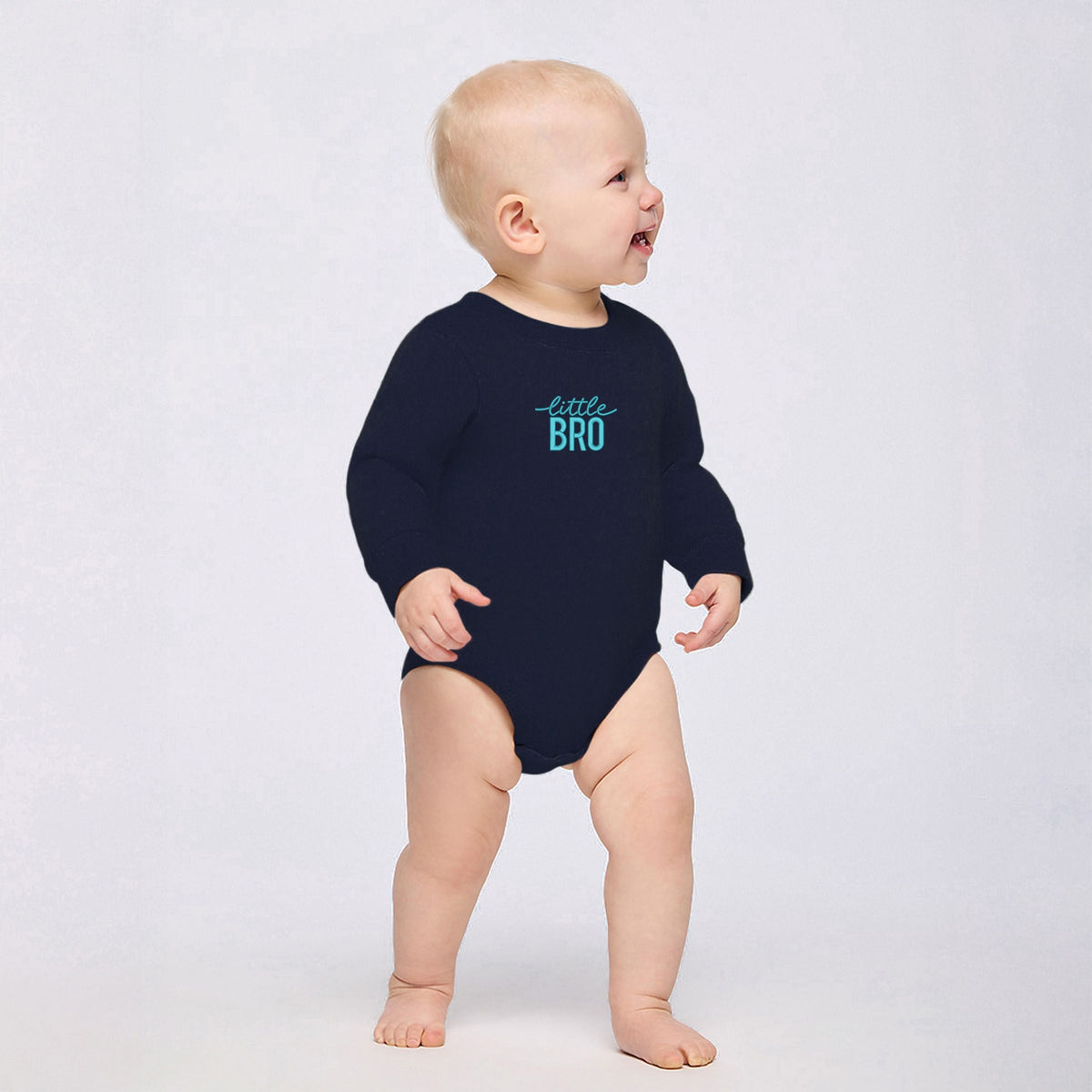 Embroidered Little Bro - Infant Fleece BodySuit
