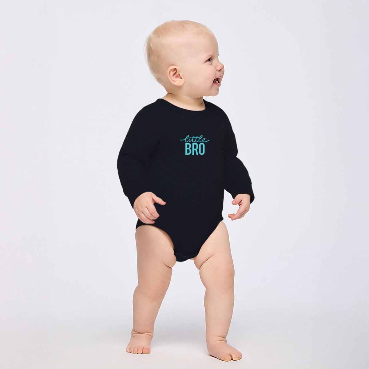 Embroidered Little Bro - Infant Fleece BodySuit