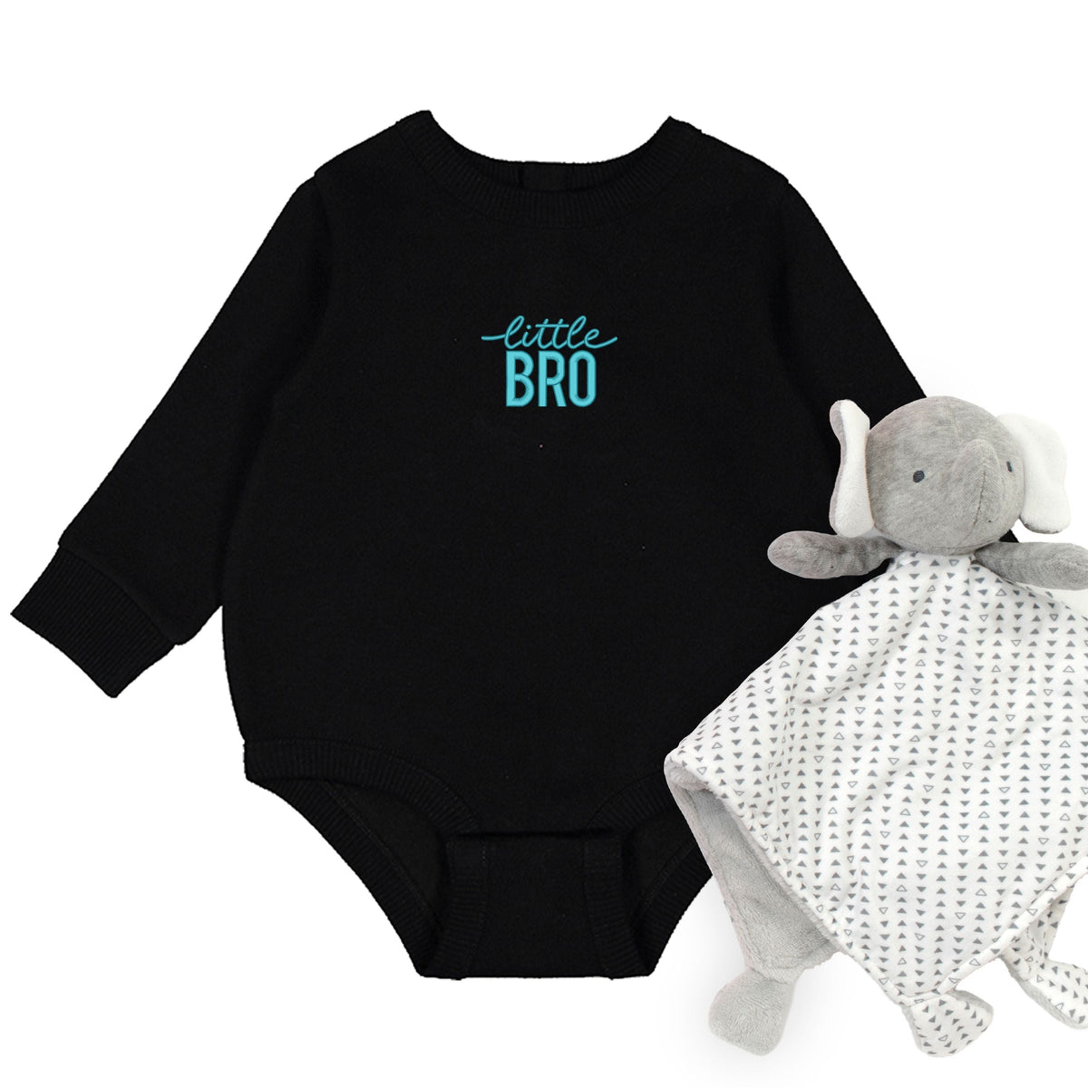 Embroidered Little Bro - Infant Fleece BodySuit