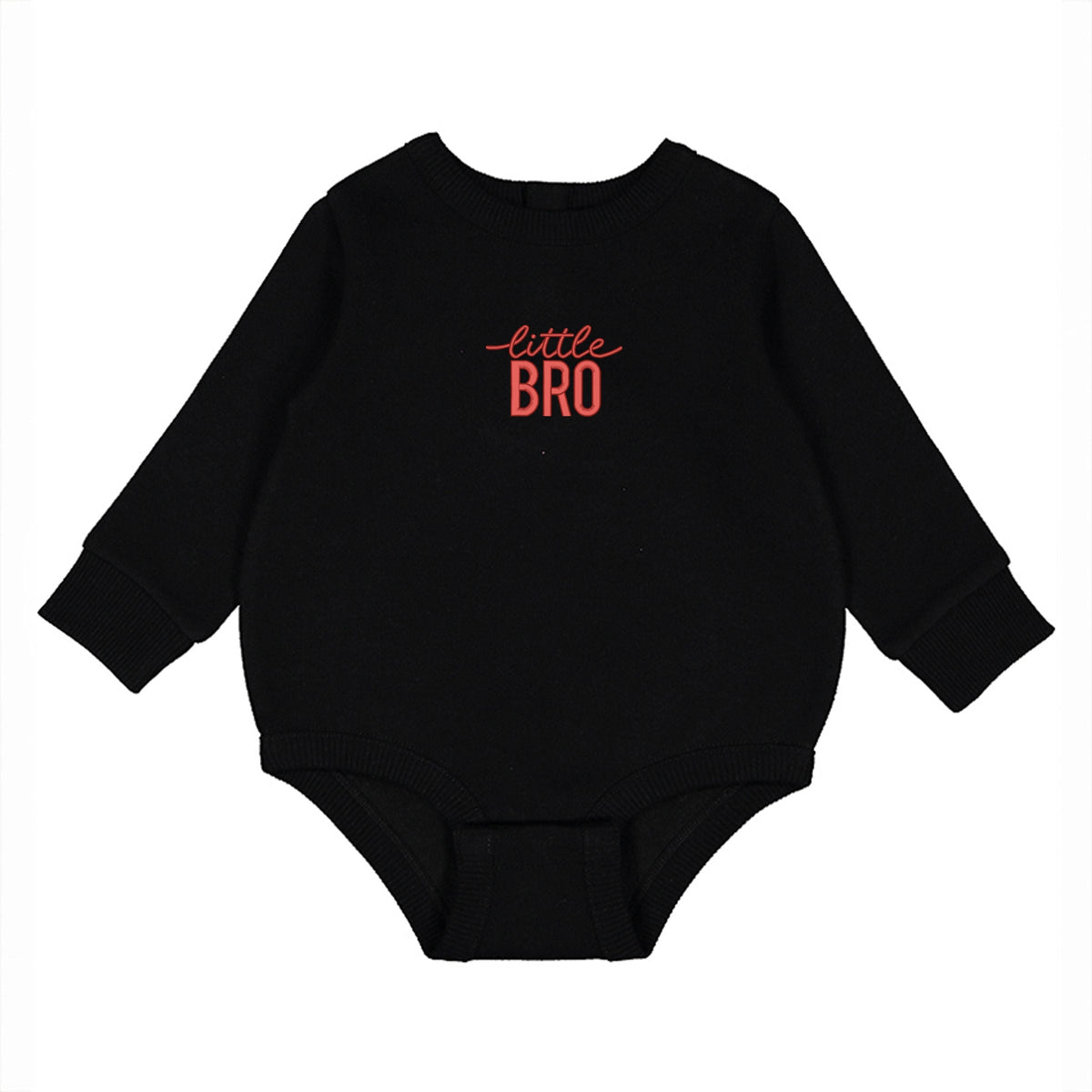 Embroidered Little Bro - Infant Fleece BodySuit