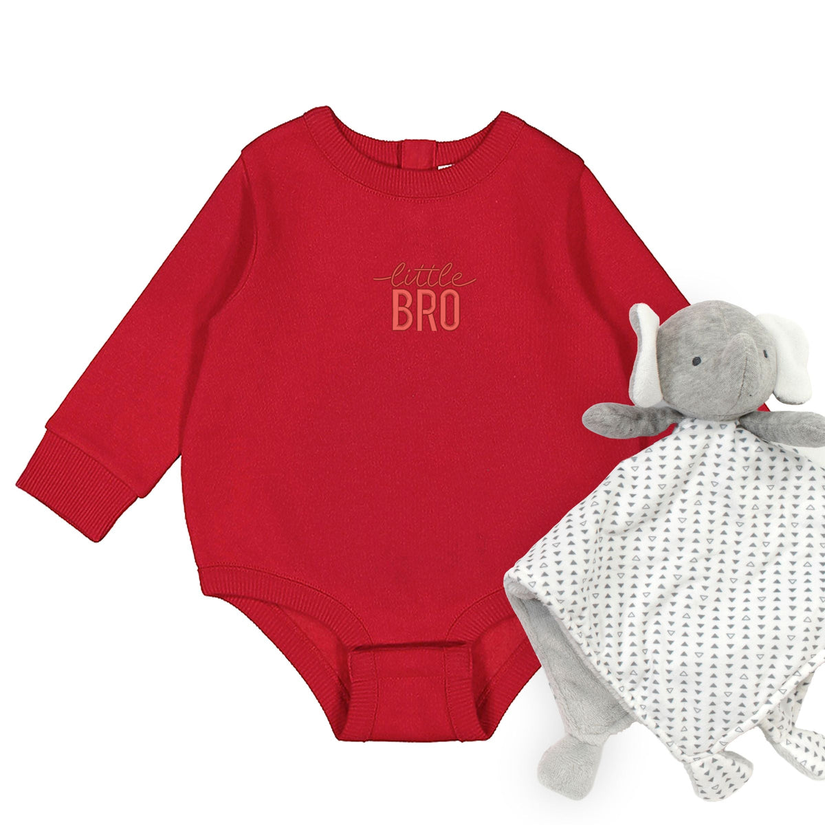 Embroidered Little Bro - Infant Fleece BodySuit