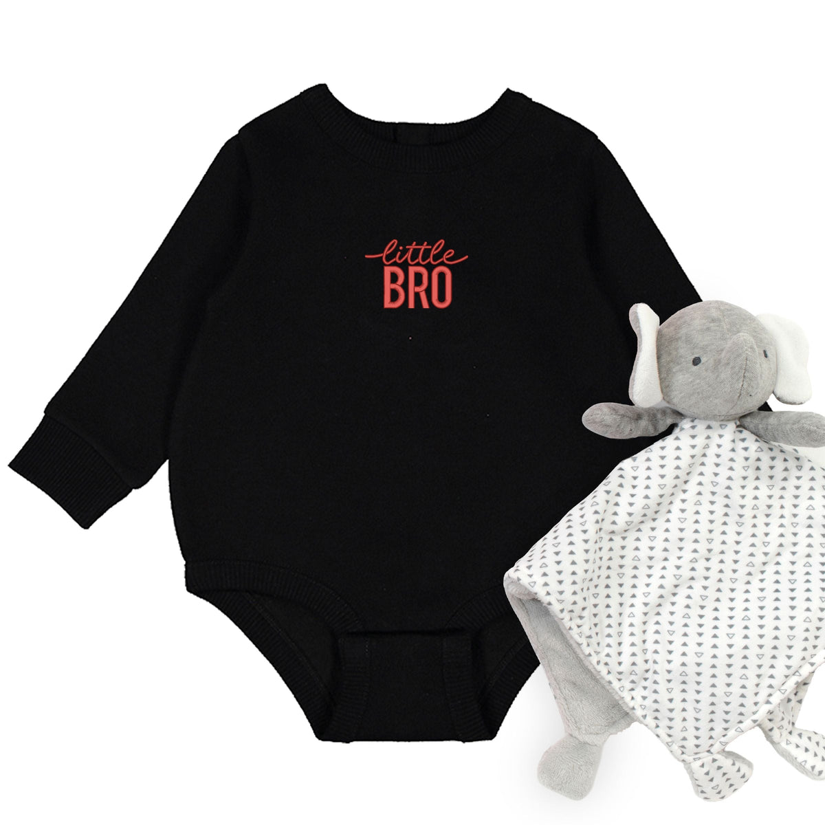 Embroidered Little Bro - Infant Fleece BodySuit