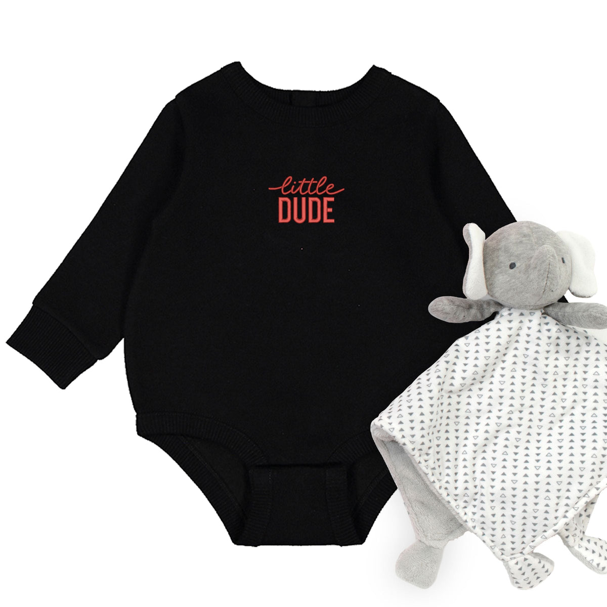 Embroidered Little Dude - Infant Fleece BodySuit