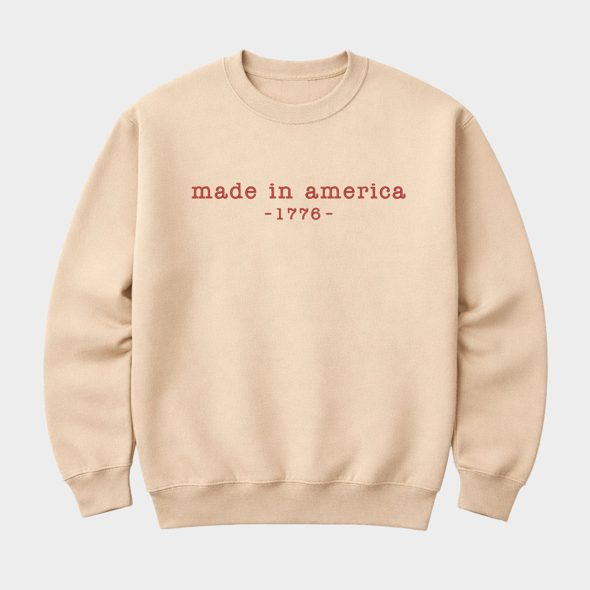 Embroidered Made In America 1776 - Women's Graphic Sweatshirt