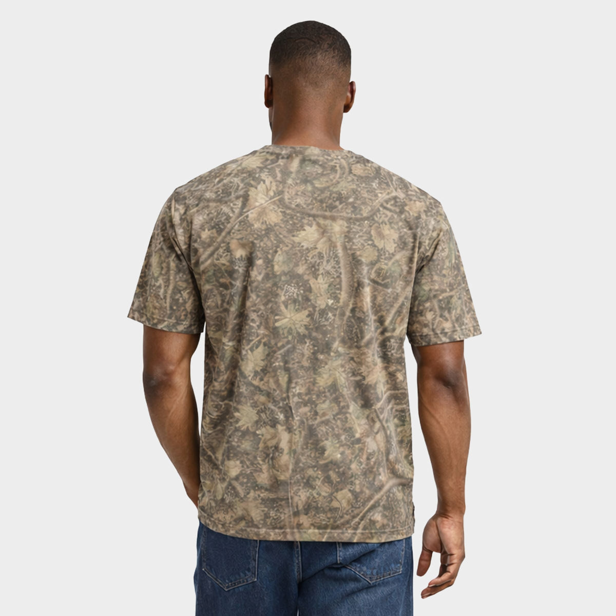 Embroidered Texas Wild West - Men's Heavyweight Camo Tee