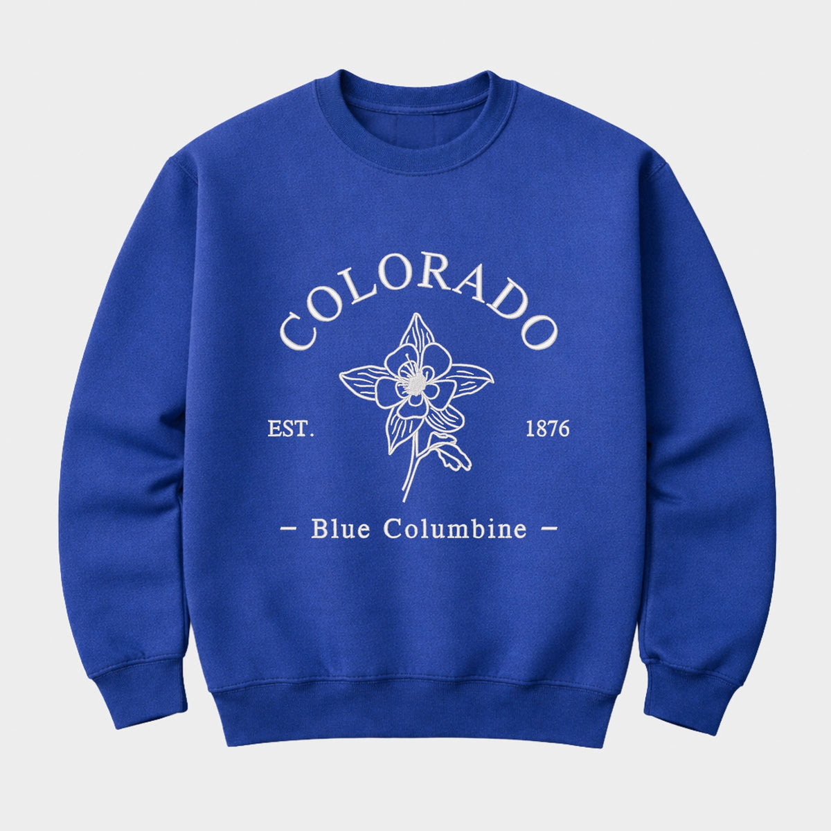 Embroidered Colorado Flower - Women's Graphic Sweatshirt