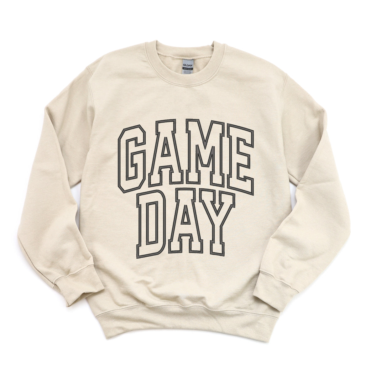 Embroidered Game Day Arched - Women's Graphic Sweatshirt