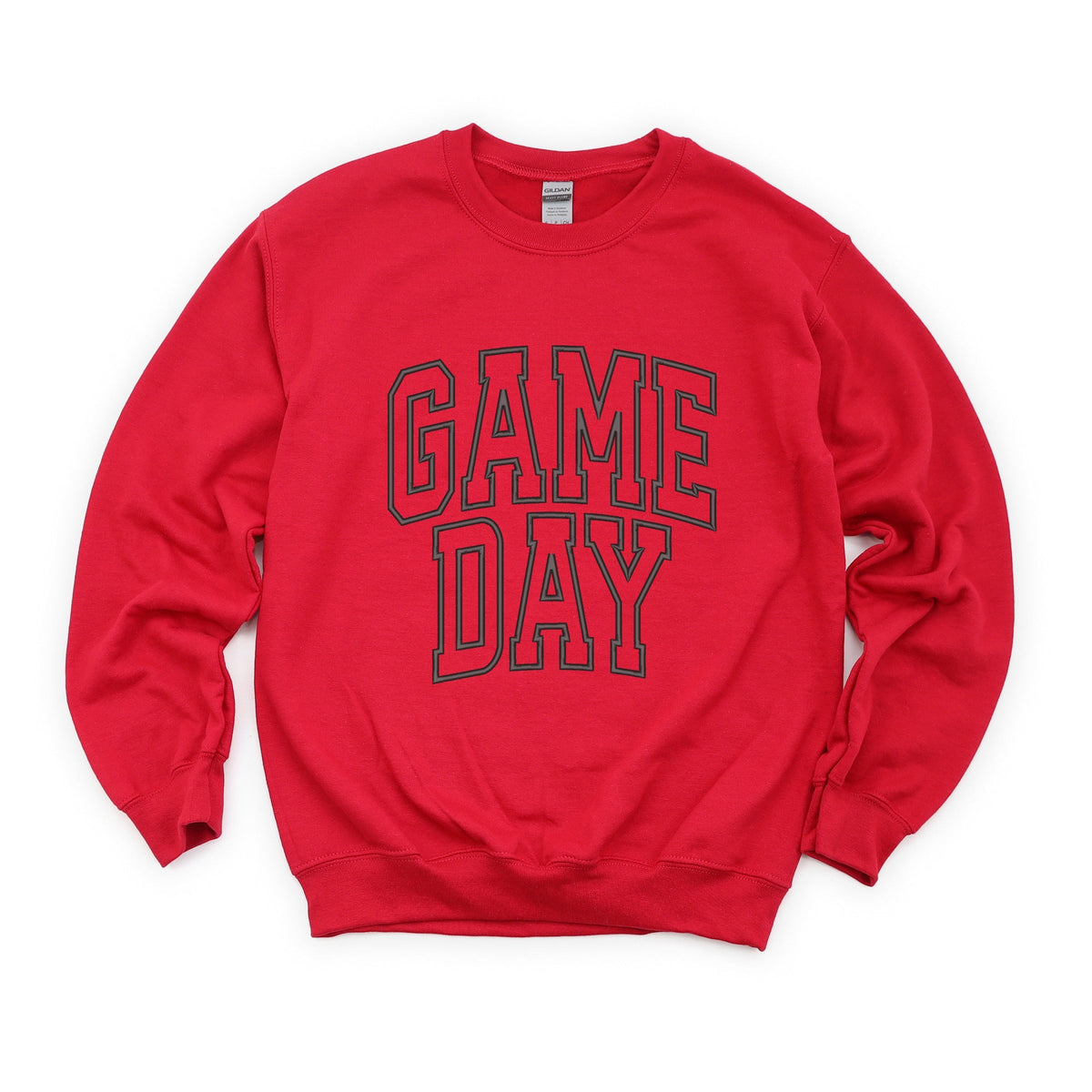 Embroidered Game Day Arched - Women's Graphic Sweatshirt