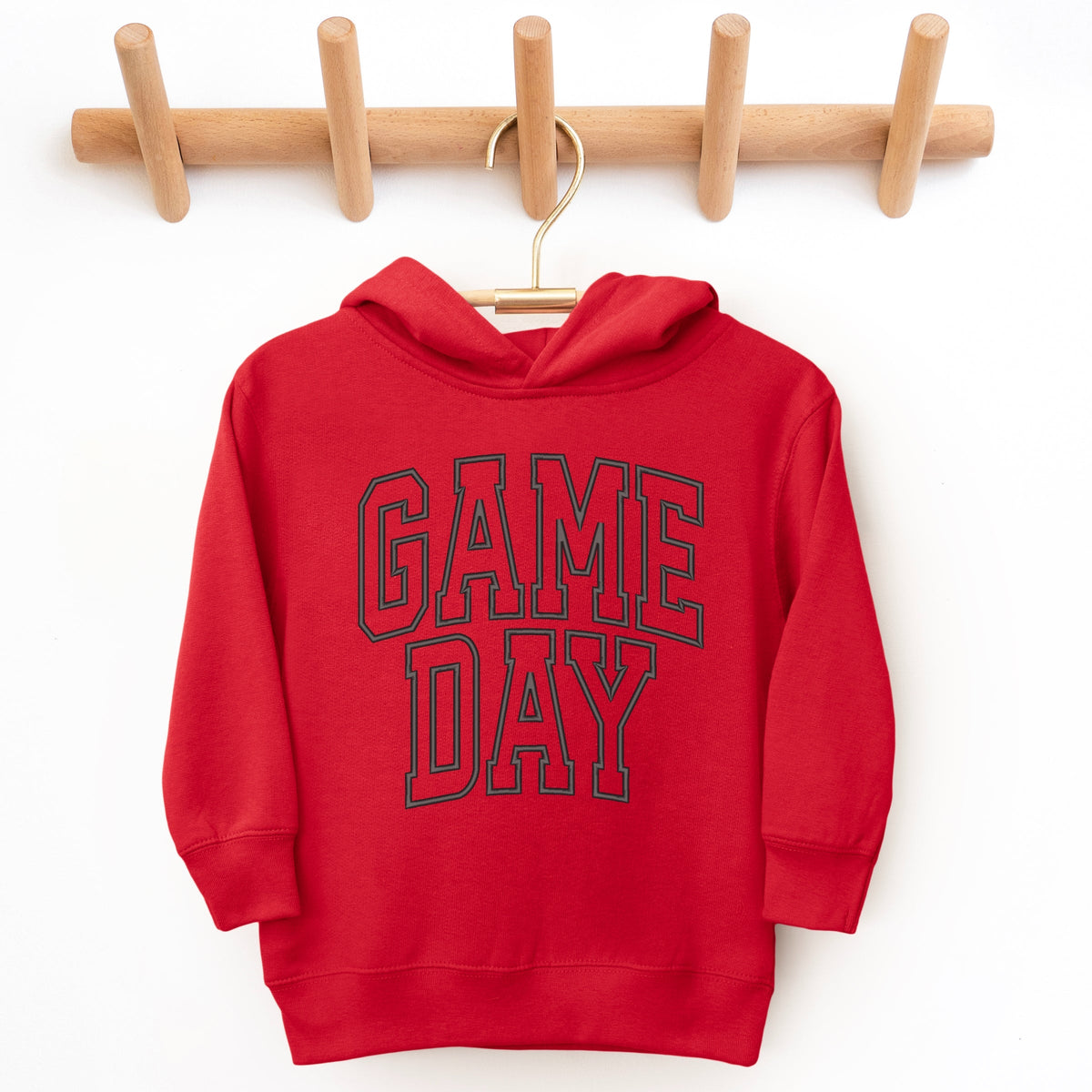 Embroidered Game Day Arched - Toddler Hoodie
