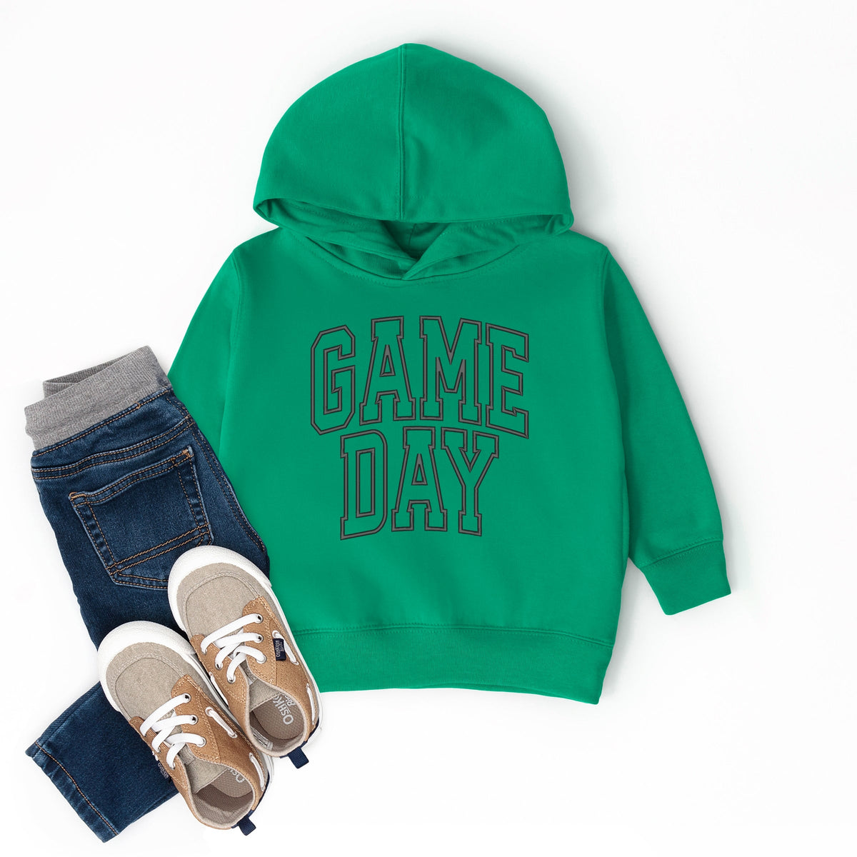 Embroidered Game Day Arched - Toddler Hoodie