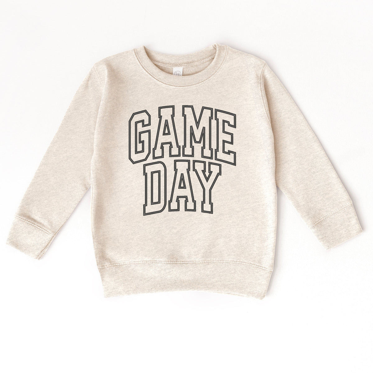 Embroidered Game Day Arched - Toddler Graphic Sweatshirt