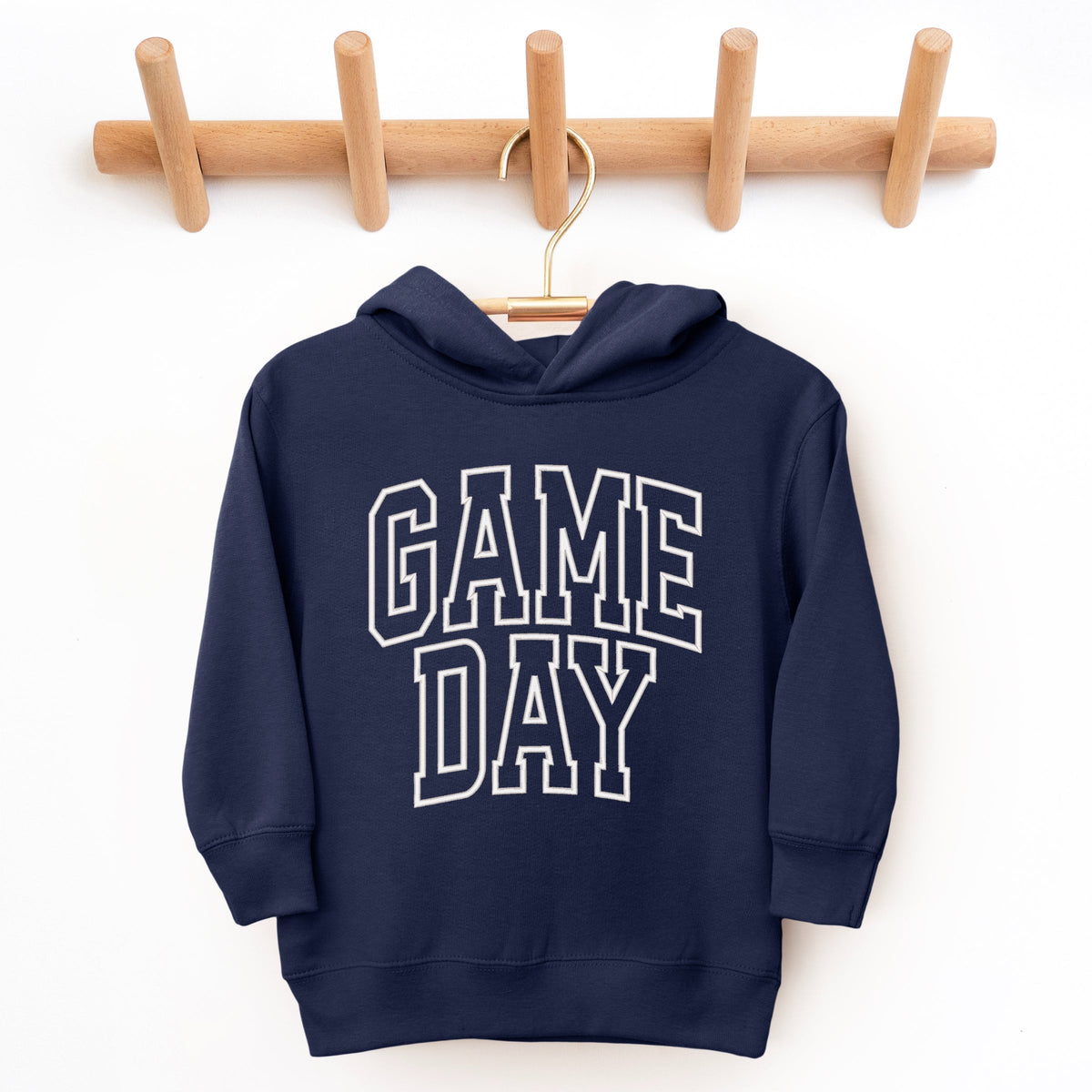Embroidered Game Day Arched - Toddler Hoodie
