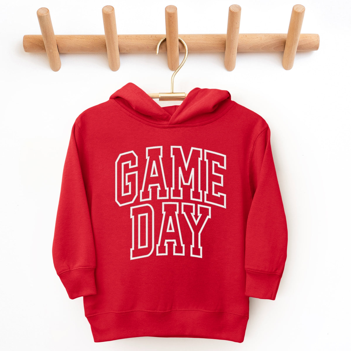 Embroidered Game Day Arched - Toddler Hoodie