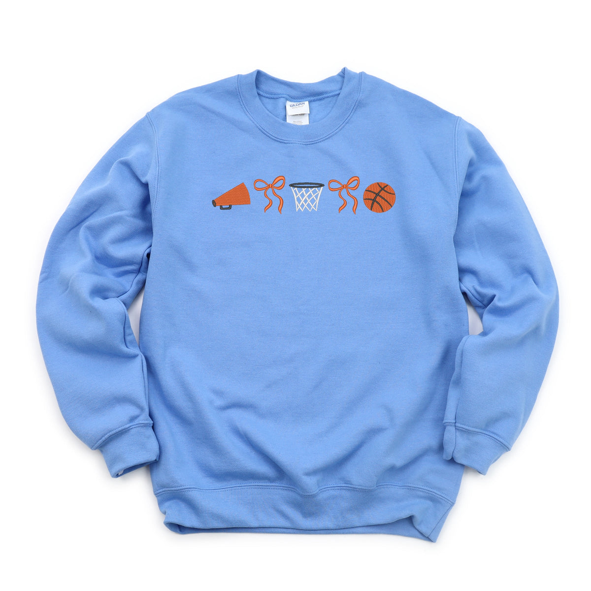 Embroidered Basketball Icons - Women's Graphic Sweatshirt