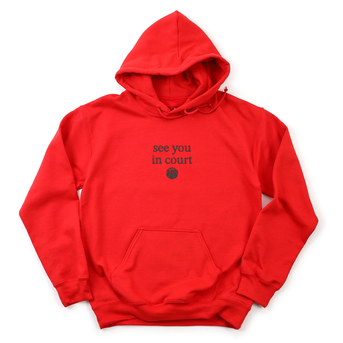 Embroidered See You In Court - Women's Graphic Hoodie