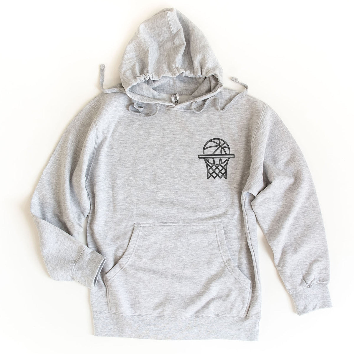 Embroidered Basketball Hoop - Women's Graphic Hoodie