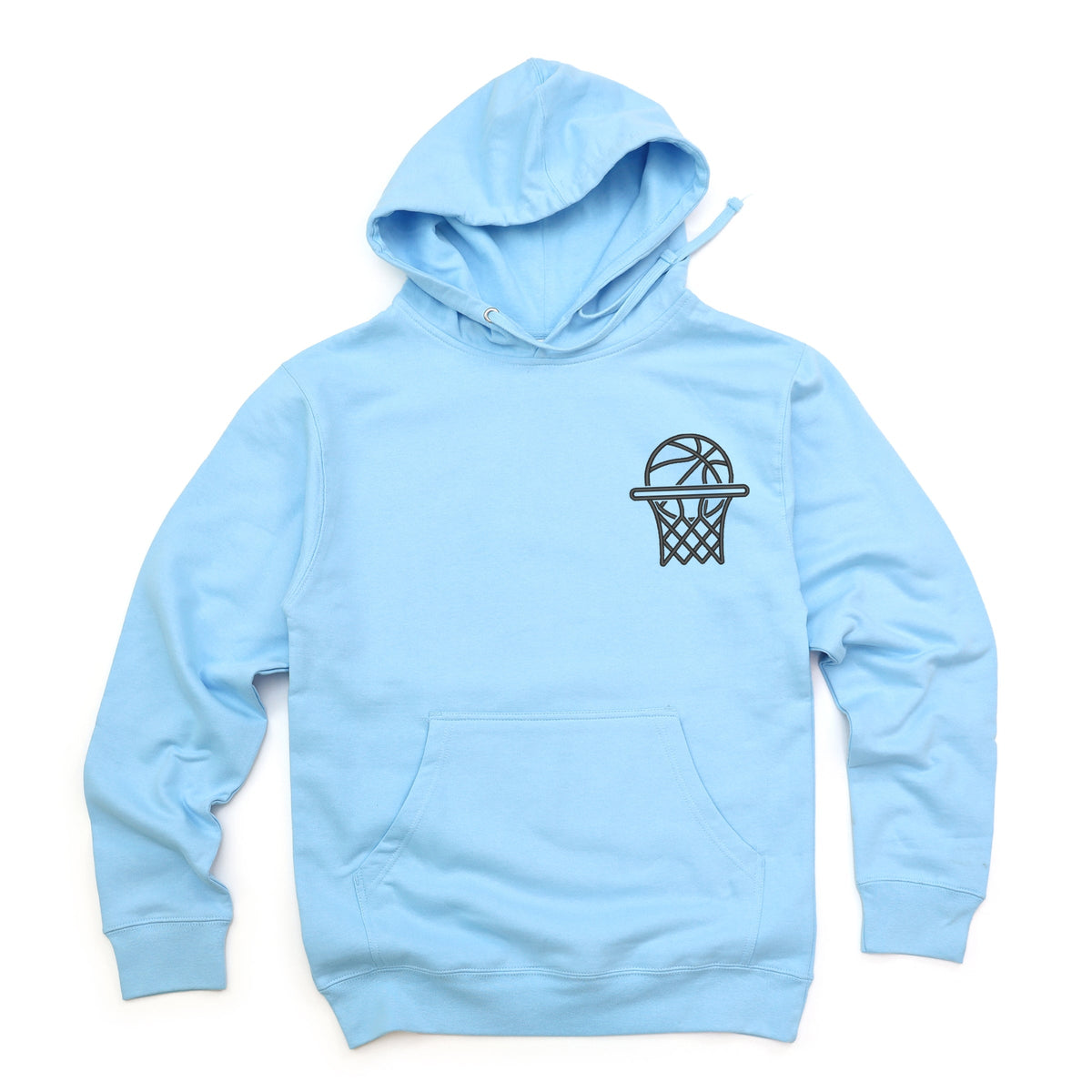 Embroidered Basketball Hoop - Women's Graphic Hoodie