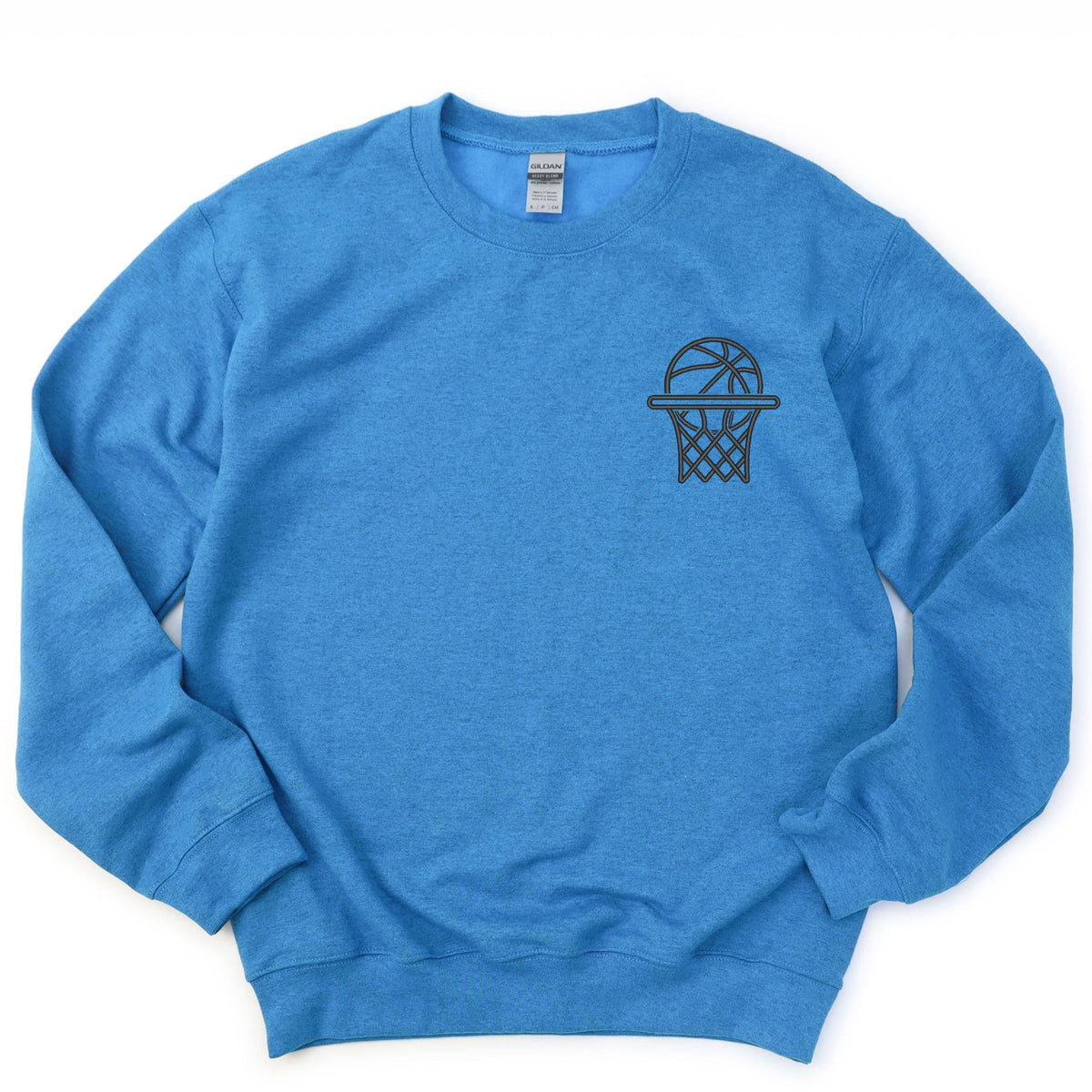 Embroidered Basketball Hoop - Women's Graphic Sweatshirt