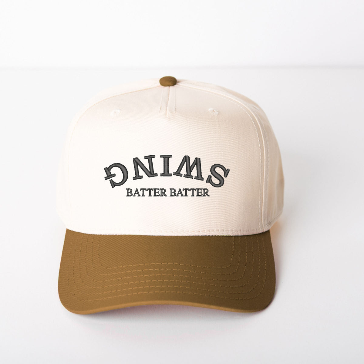 Upside Down Swing Batter Batter - Women's Canvas Trucker Hat