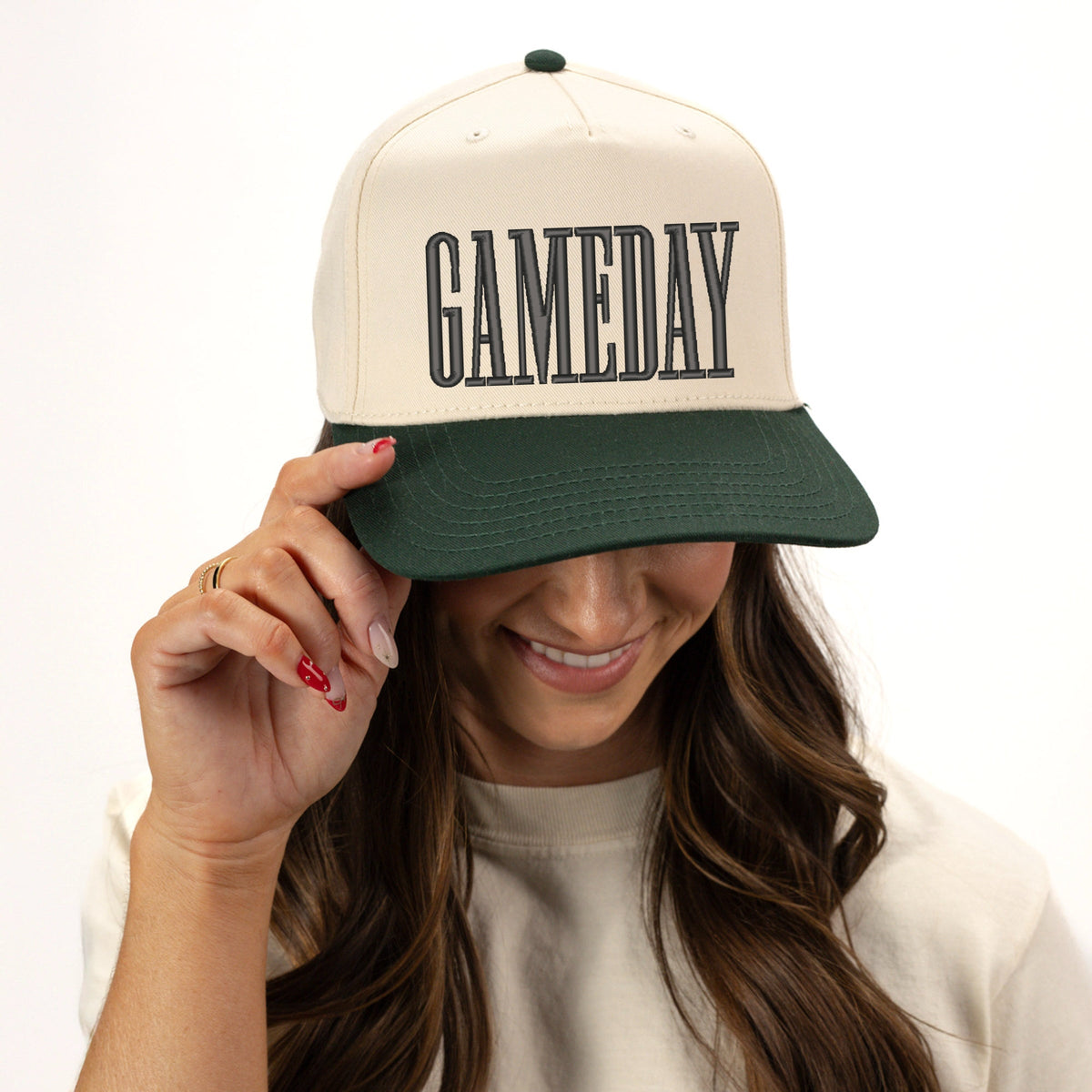 Embroidered Game Day Condensed - Women's Canvas Trucker Hat