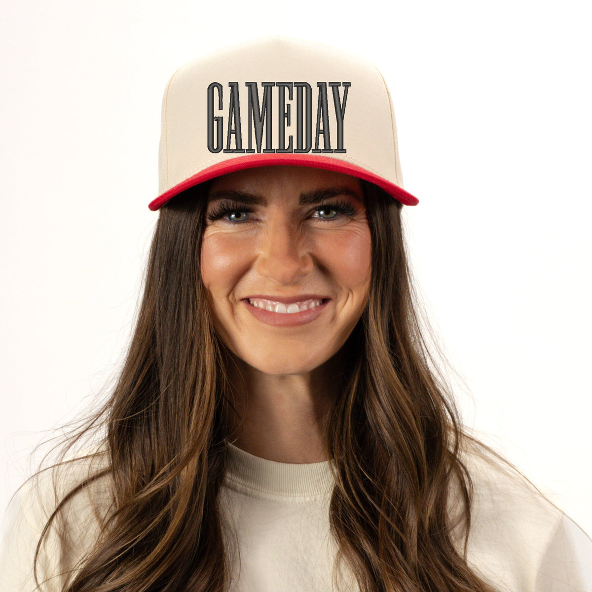 Embroidered Game Day Condensed - Women's Canvas Trucker Hat