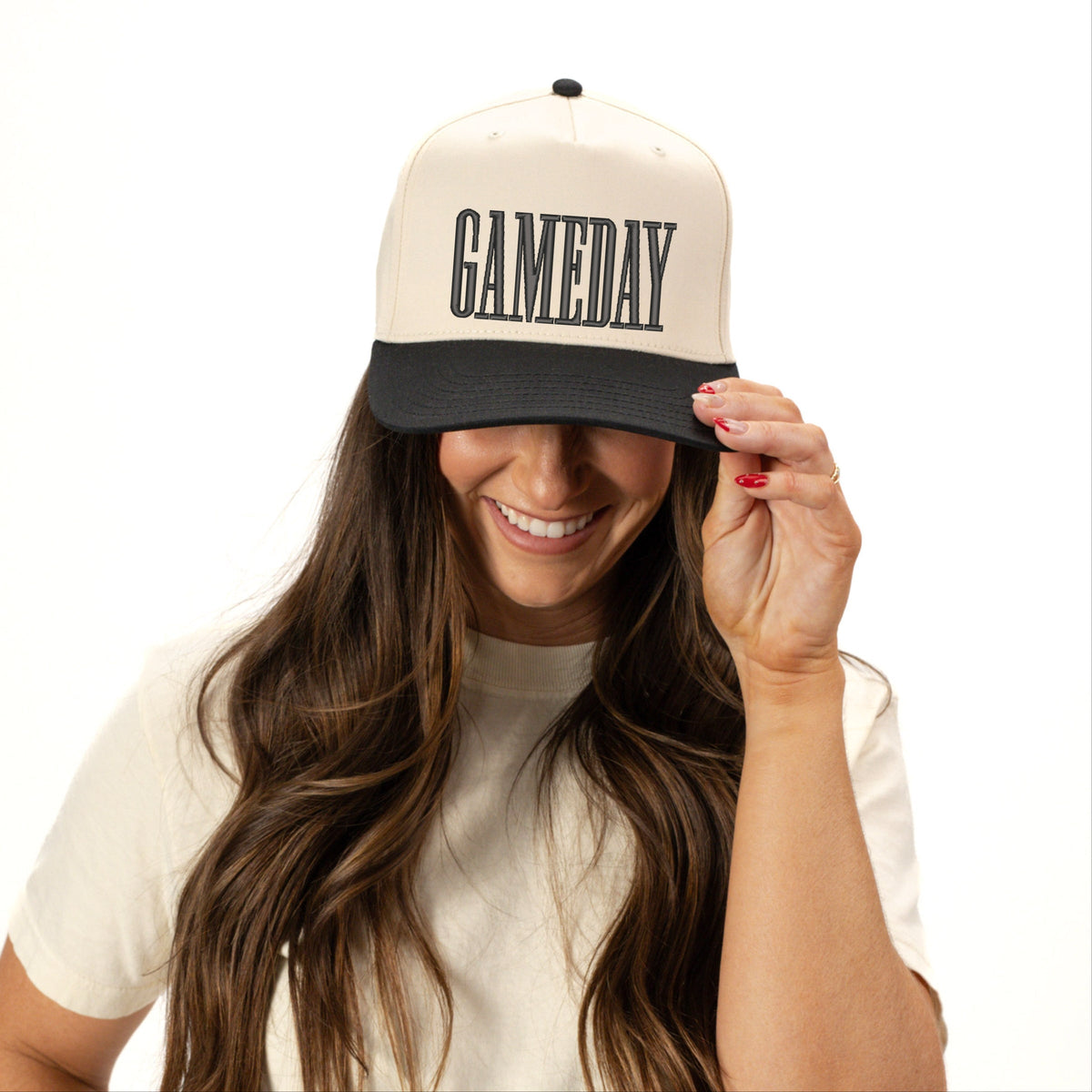 Embroidered Game Day Condensed - Women's Canvas Trucker Hat