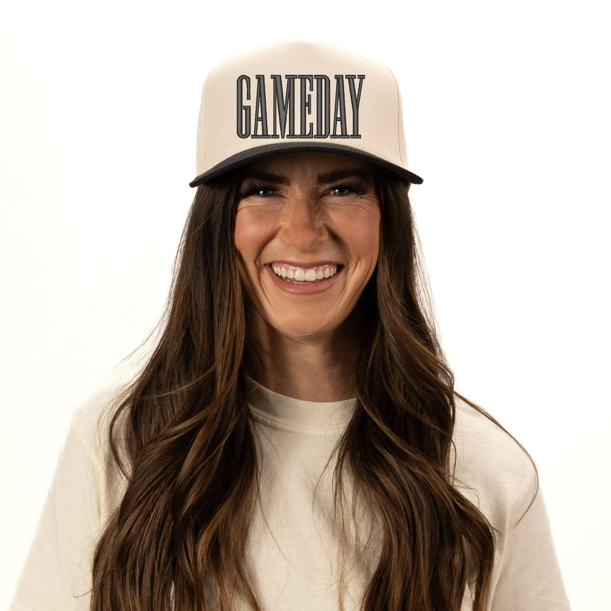 Embroidered Game Day Condensed - Women's Canvas Trucker Hat