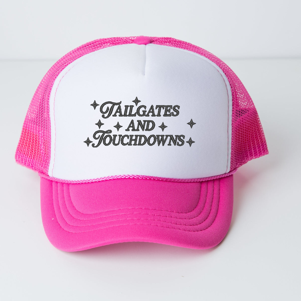 Embroidered Tailgates And Touch Downs Stars - Youth Graphic Foam Trucker Hat