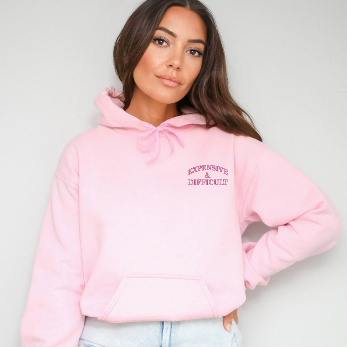 Embroidered Expensive & Difficult - Women's Graphic Hoodie
