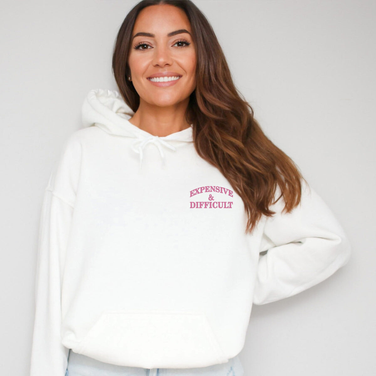 Embroidered Expensive & Difficult - Women's Graphic Hoodie