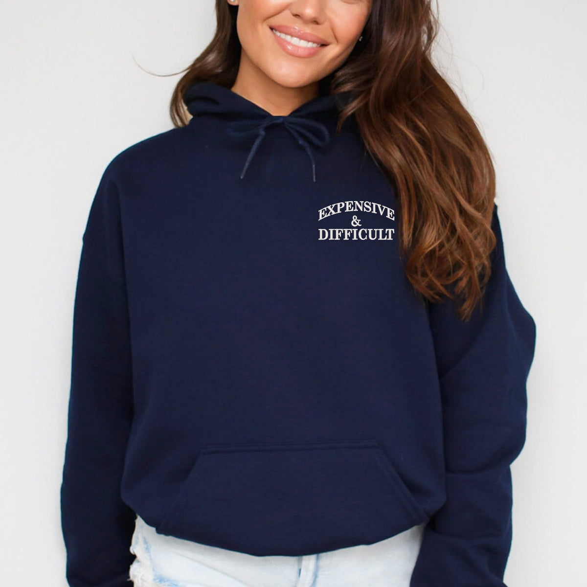 Embroidered Expensive & Difficult - Women's Graphic Hoodie