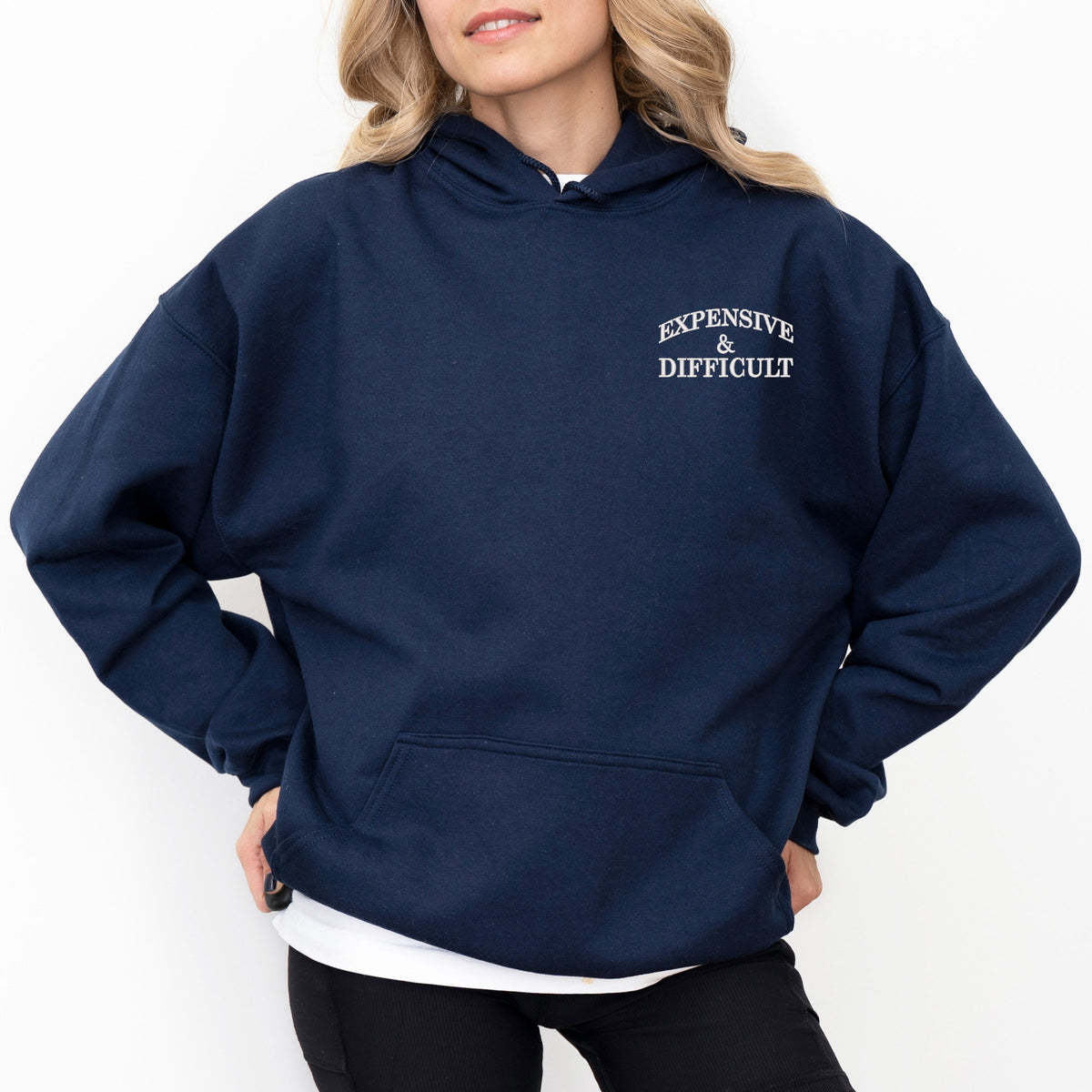 Embroidered Expensive & Difficult - Women's Graphic Hoodie