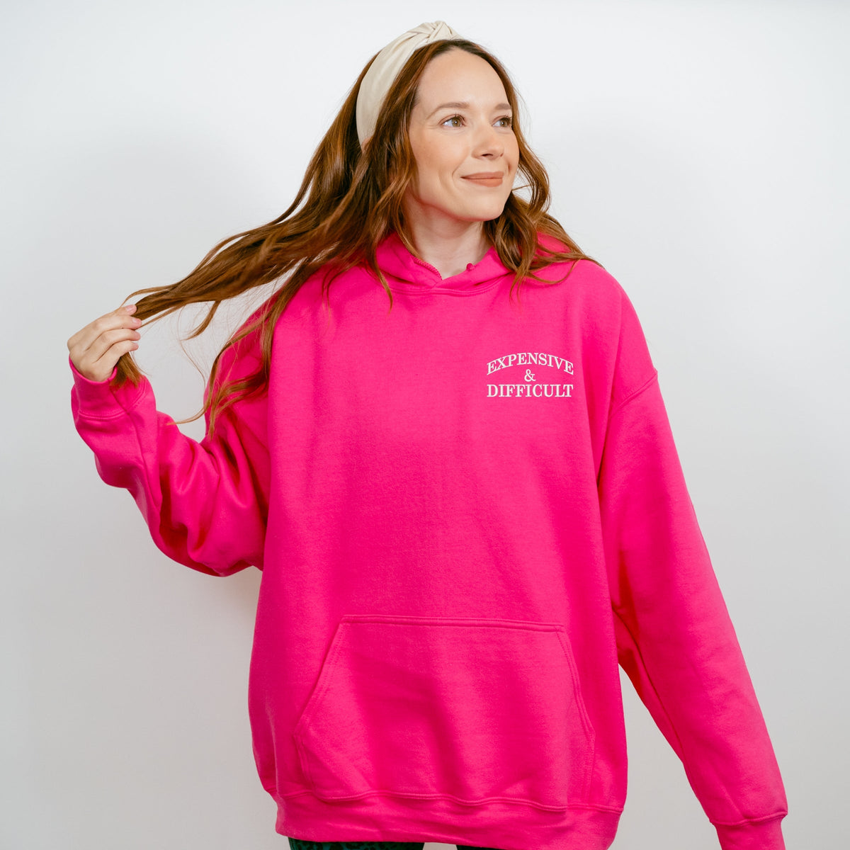 Embroidered Expensive & Difficult - Women's Graphic Hoodie