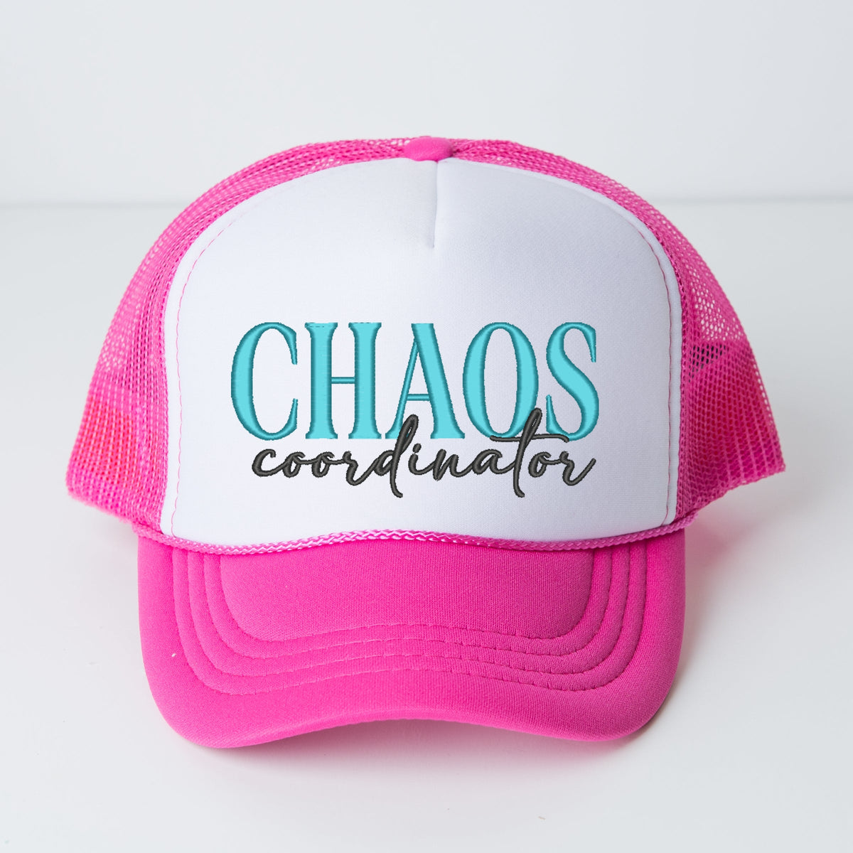 Embroidered Chaos Coordinator - Women's Graphic Foam Trucker Hat