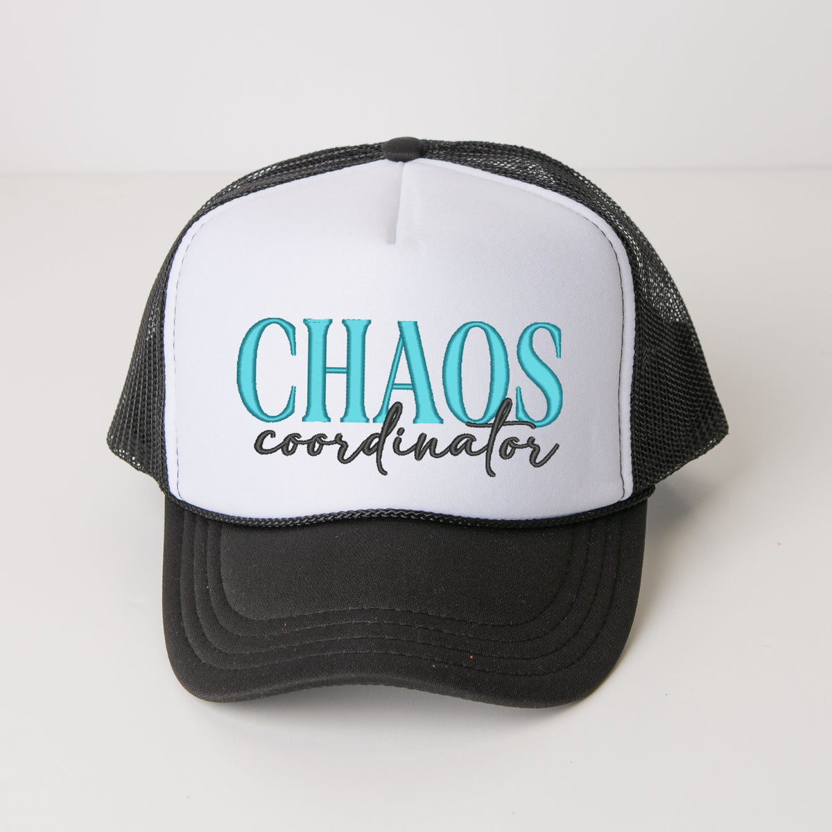 Embroidered Chaos Coordinator - Women's Graphic Foam Trucker Hat