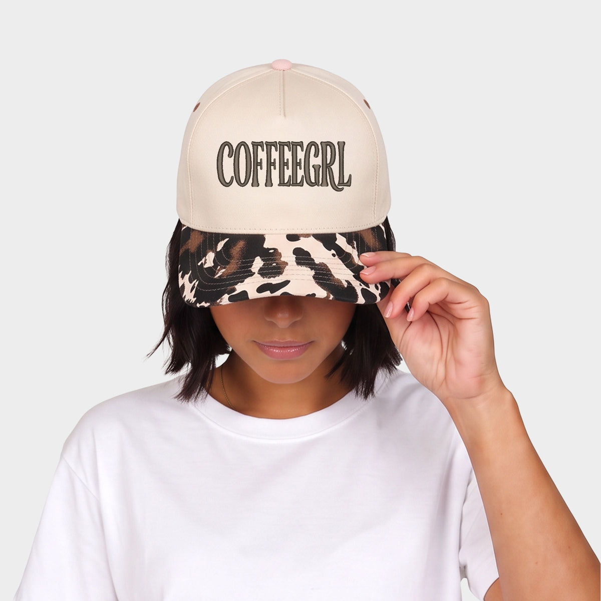 Embroidered Coffeegrl - Women's Canvas Trucker Hat